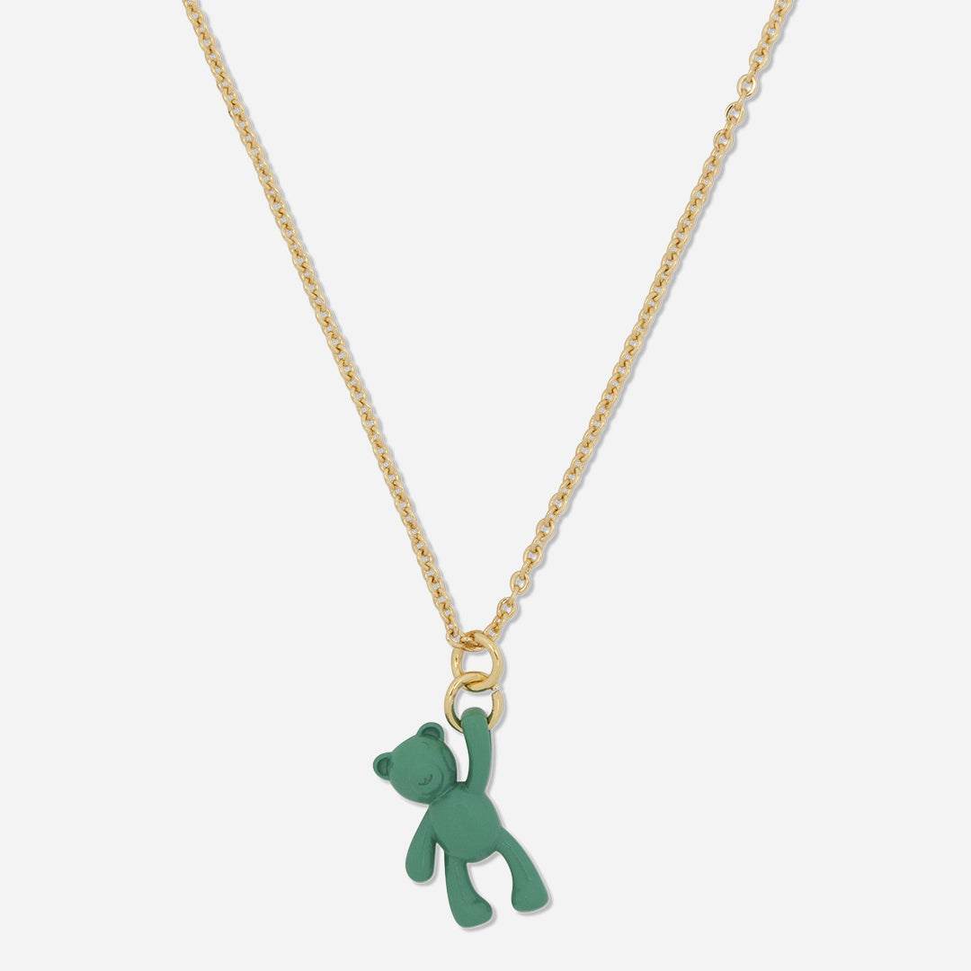 The Jumping On Cloud 9 Teddy Bear necklace
