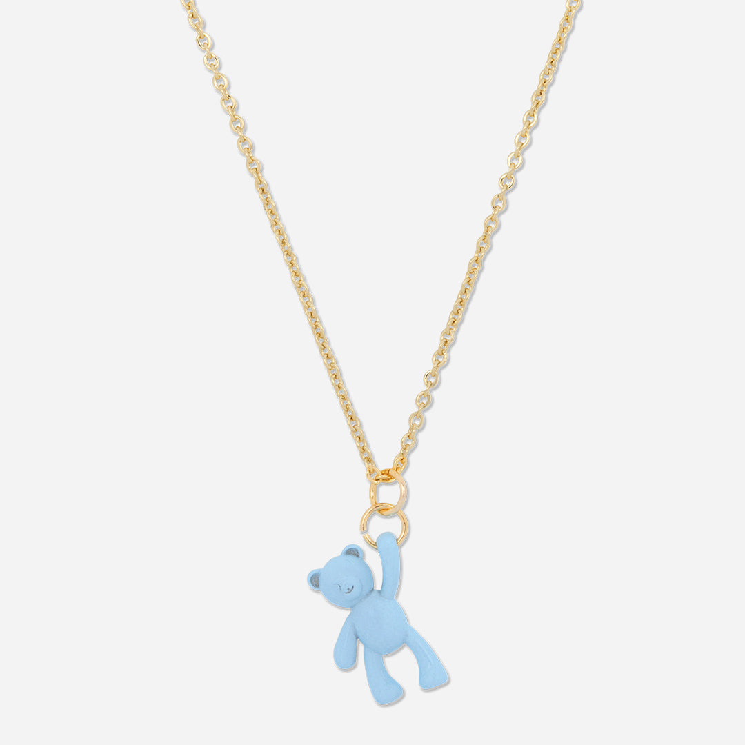 The Jumping On Cloud 9 Teddy Bear necklace
