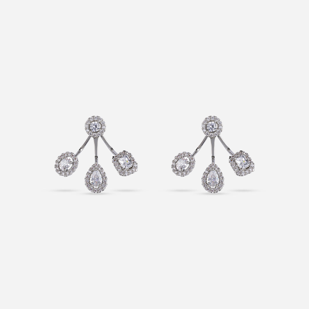 Triple Diamond Branch earring